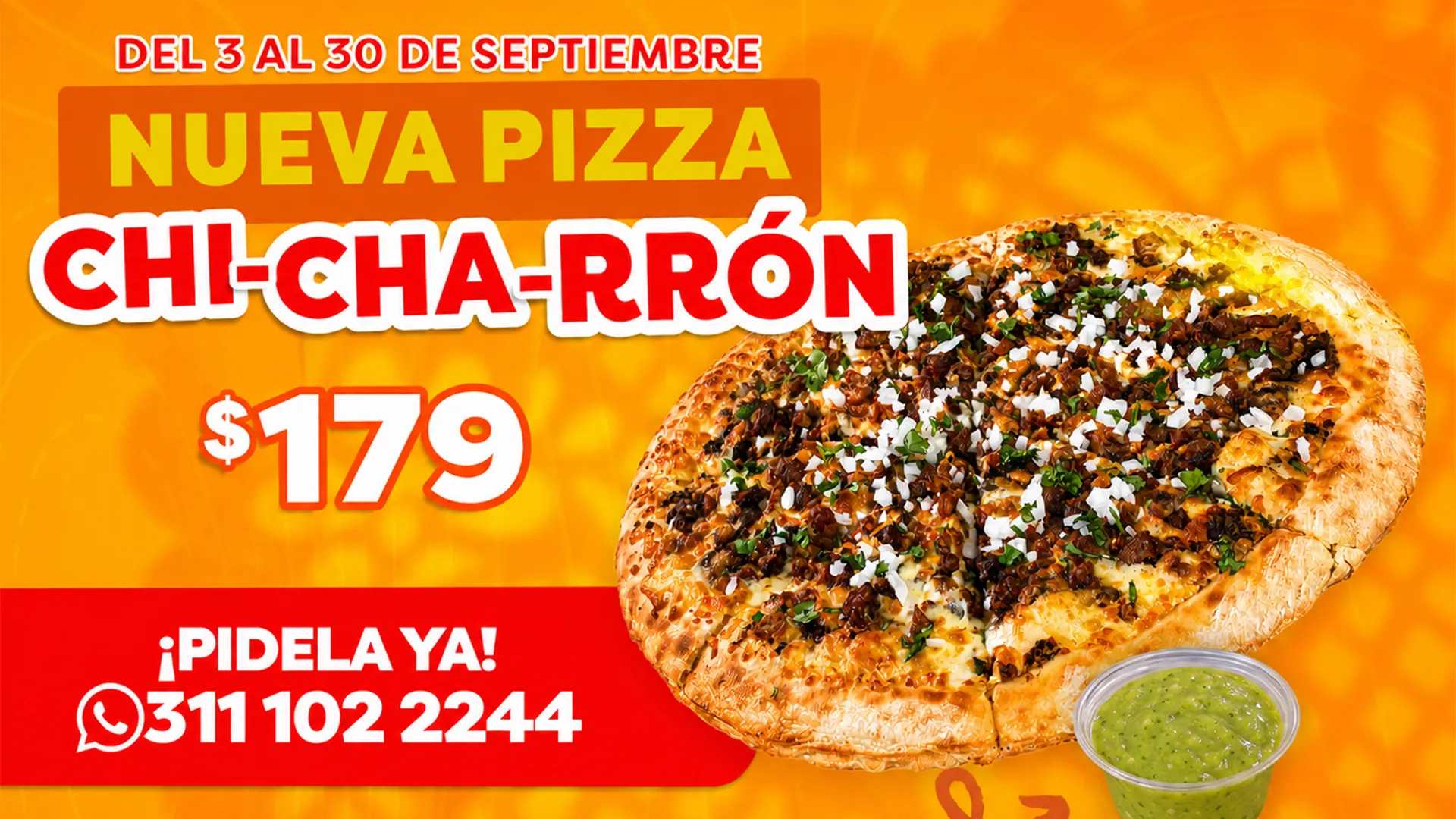 Pizza chicharrón 179